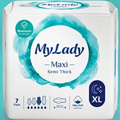 نوار بهداشتی مکسی نیمه ضخیم همیشه خشک خیلی بزرگ مای لیدی