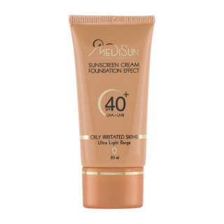 کرم ضد آفتاب رنگی با پوشش کرم پودری مناسب پوست چرب و حساس مدیسان