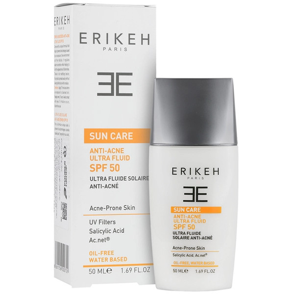 فلوئید ضد آفتاب و ضد جوش SPF50 (بی رنگ) اریکه
