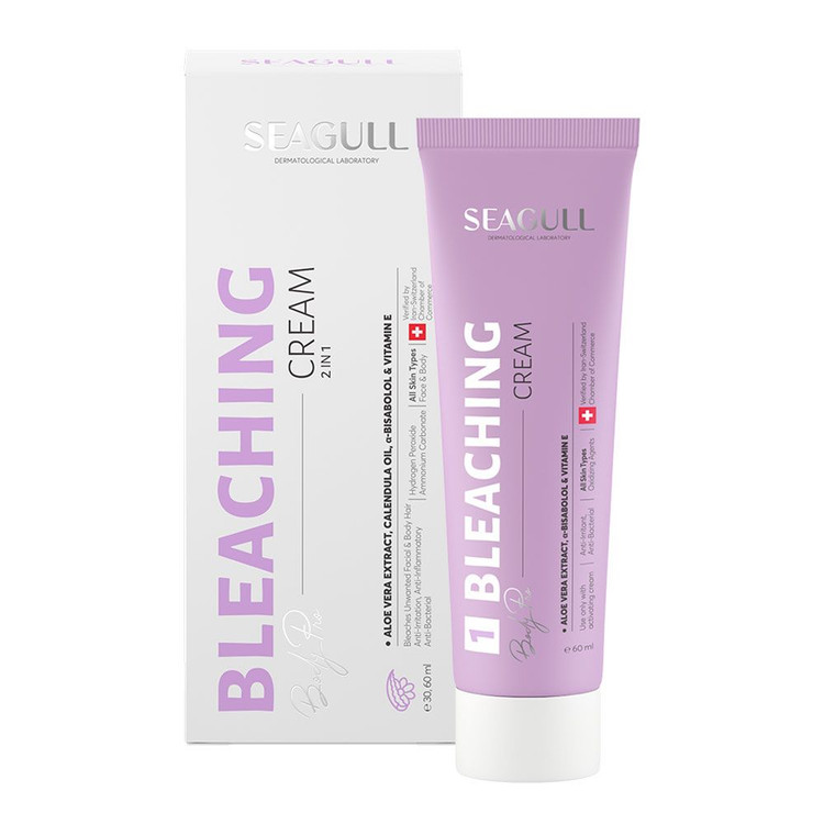 کرم بی رنگ کننده موهای زائد به همراه مکمل فعال کننده سی گل