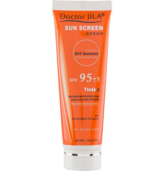 کرم ضد آفتاب رنگی SPF95 دکتر ژیلا