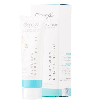 ضد آفتاب رنگی سانوژن مناسب پوست خشک و معمولی ژنو بایوتیک