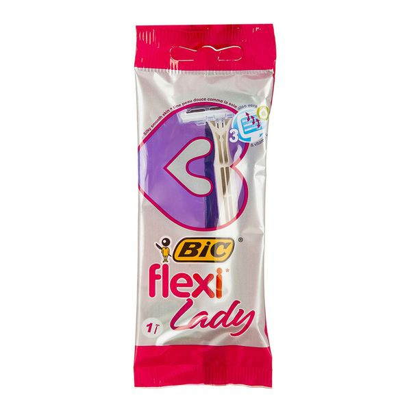 تیغ اصلاح بانوان فلکسی لیدی 3 تیغه 1 عددی بیک