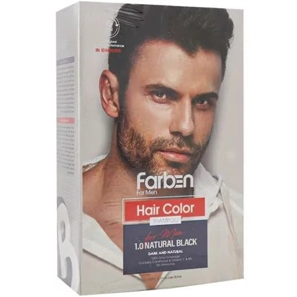 شامپو رنگ موی مردانه فاربن شماره 1