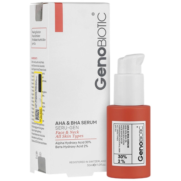 سرم صورت و گردن آلفا و بتاهیدروکسی اسید سرو ژن ژنو