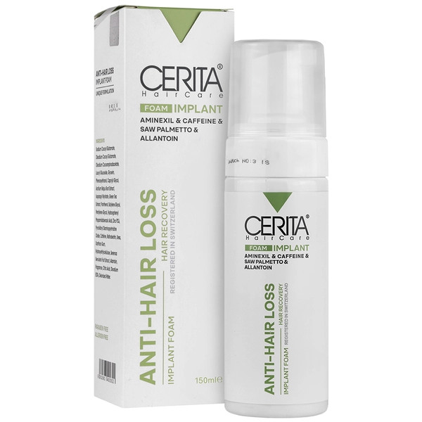 شامپو فوم ضد ریزش و محرک رشد مخصوص موهای کاشته شده سریتا