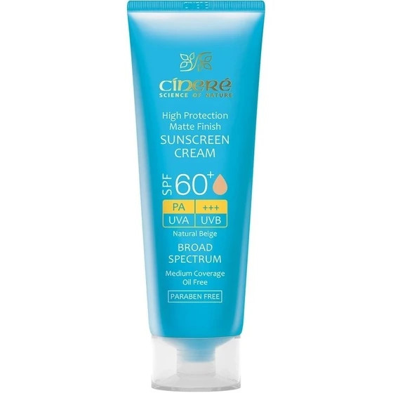 ضد آفتاب مات رنگی پوست چرب +SPF60 سینره