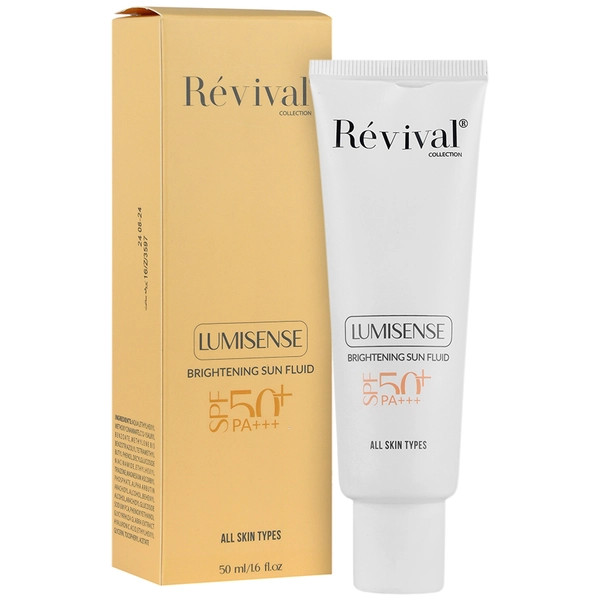فلوئید ضد آفتاب روشن کننده SPF50 لومیسنس رویوال