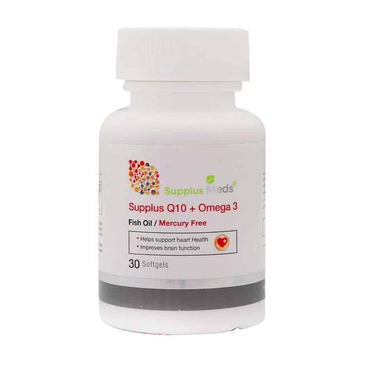 سافت ژل ساپلاس کیوتن پلاس امگا3 ساپلاس مدز