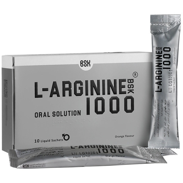 ساشه و محلول ال آرژینین ساشه 1000 میلی گرم بی اس کی