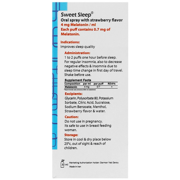 اسپری دهانی سوییت اسلیپ گلدن لایف