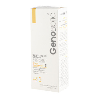 ضد آفتاب رنگی سانوژن مناسب پوست چرب و مختلط ژنوبایوتیک