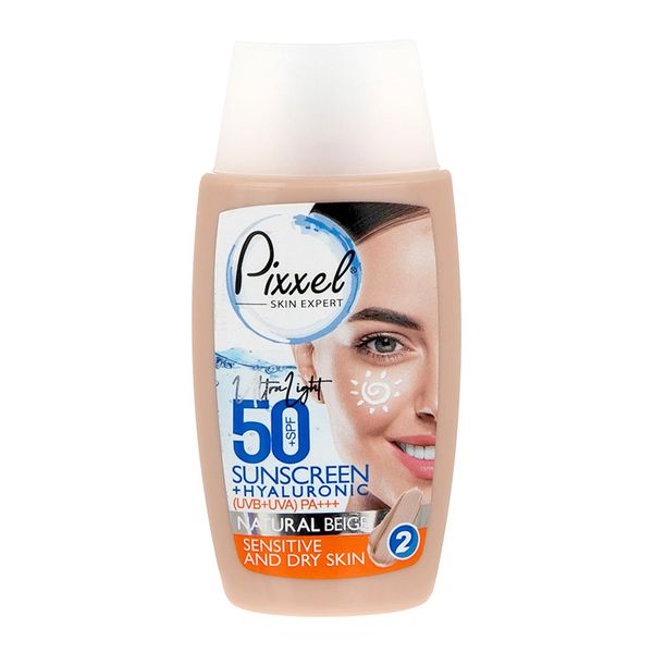 ضد آفتاب رنگی پوست خشک و حساس +SPF50 پیکسل