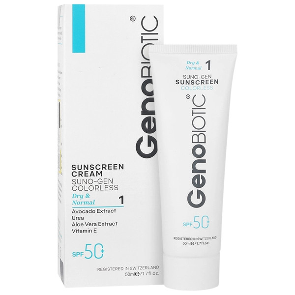 ژنو ضدآفتاب 1 سانوژن خشک بی رنگ ژنوبایوتیک