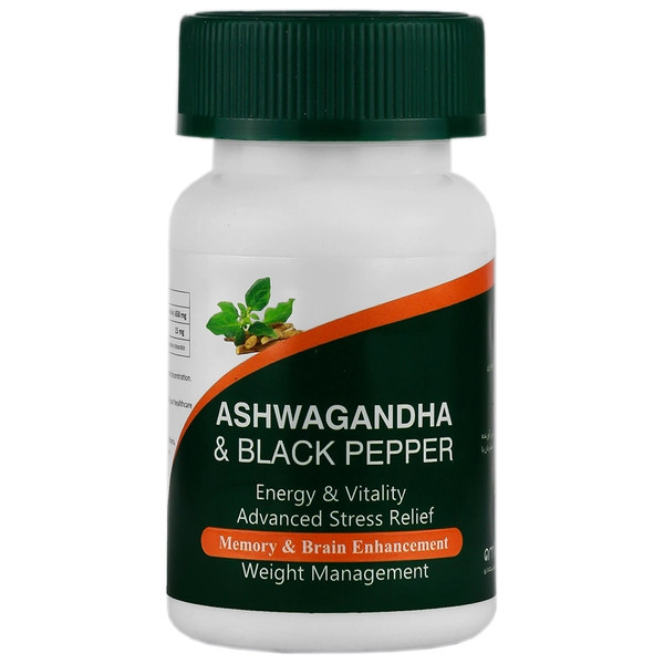 کپسول آشواگاندا و فلفل سیاه