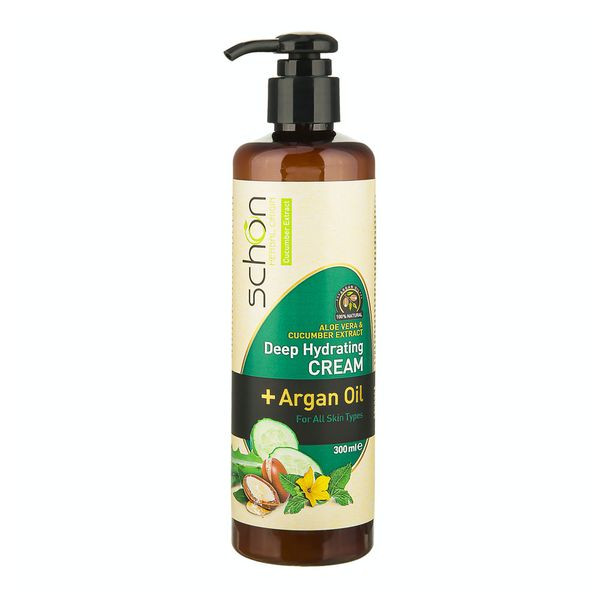 کرم رطوبت رسان عمقی آلوئه ورا و خیار و آرگان شون