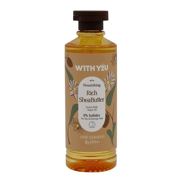 شامپو مغذی شی باتر و روغن آرگان ویت یو