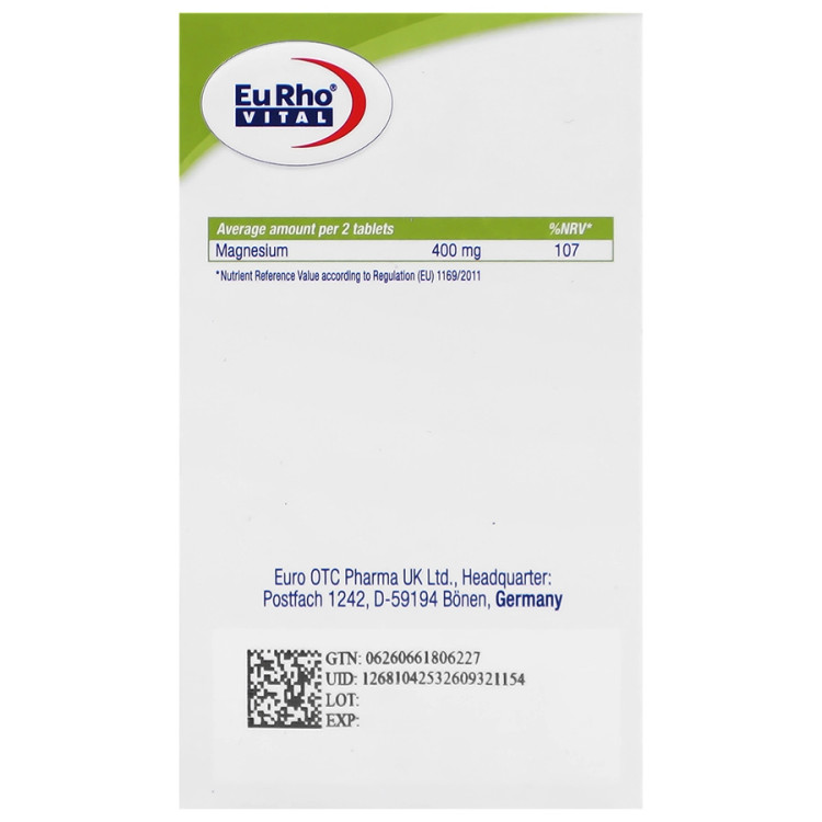 قرص منیزیم تائورات یوروویتال