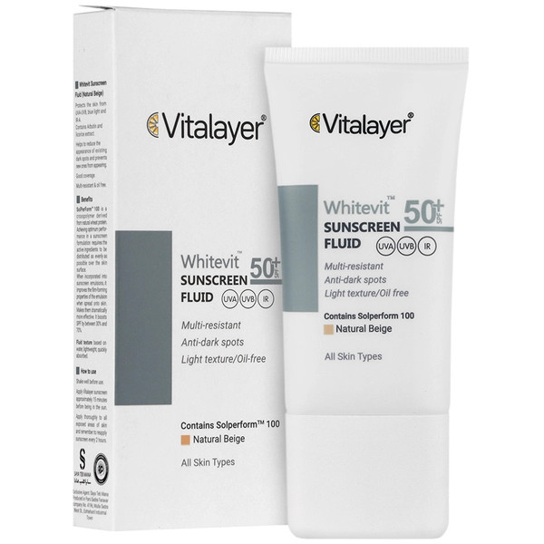 فلوئید ضد آفتاب و ضد لک رنگی وایت ویت ویتالیر