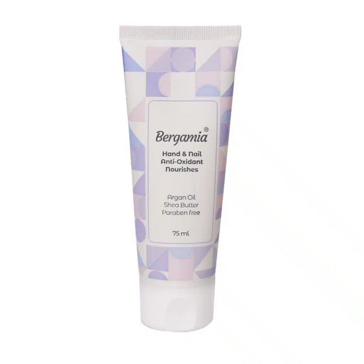 کرم مرطوب کننده دست و ناخن آرگان و شی باتر برگامیا