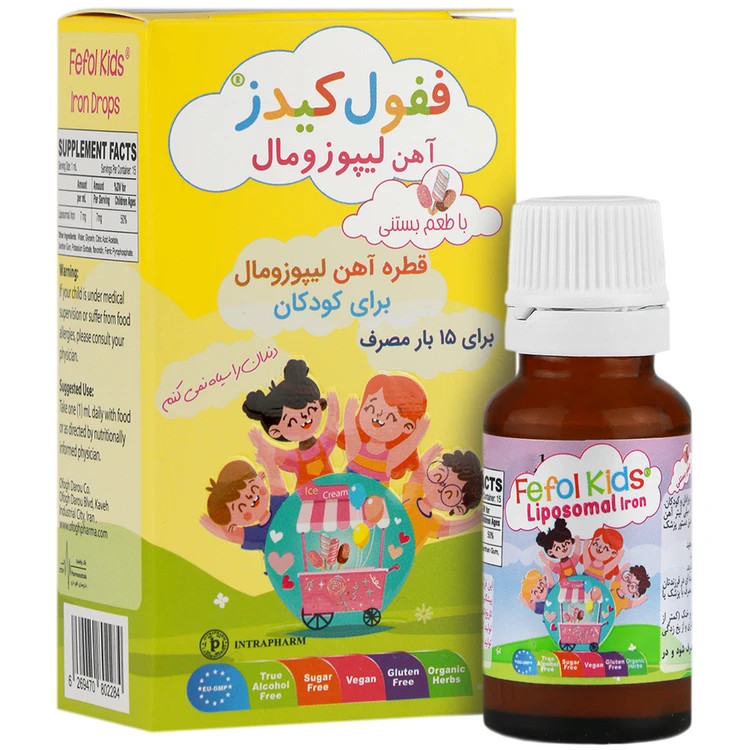 ففول کیدز اینترافارم قطره طعم بستنی