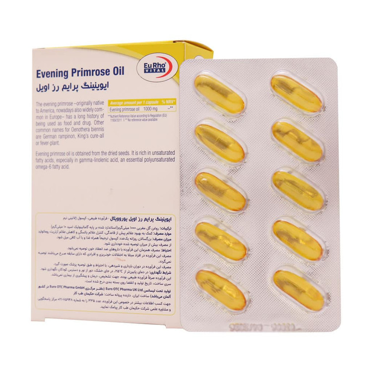 کپسول ایوینینگ پرایم رز اویل یوروویتال 30 عدد