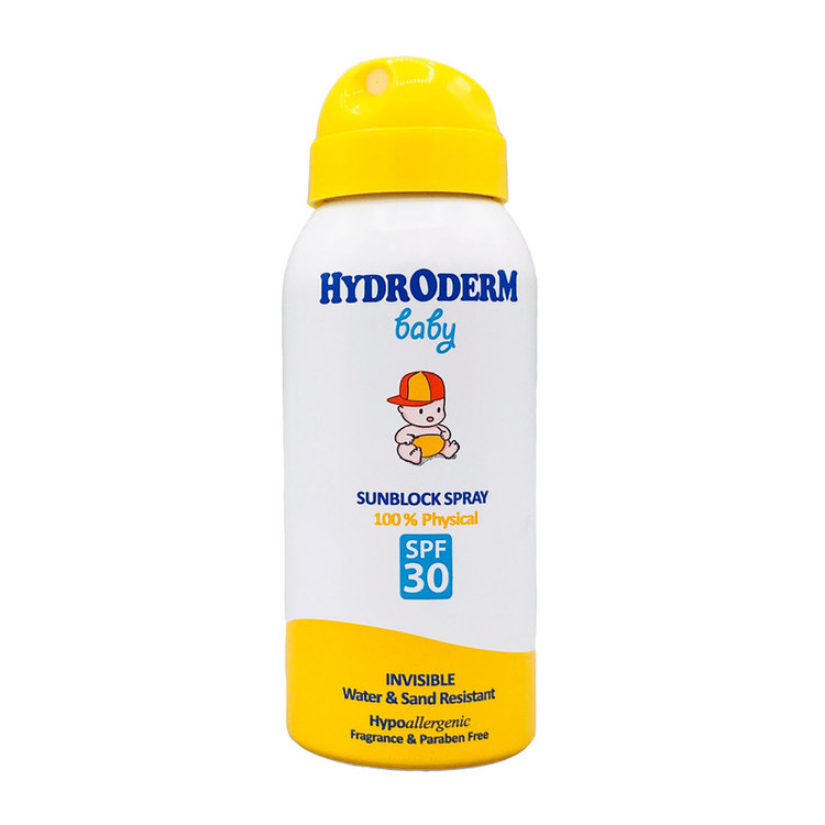 اسپری ضد آفتاب بی رنگ هیدرودرم با SPF30