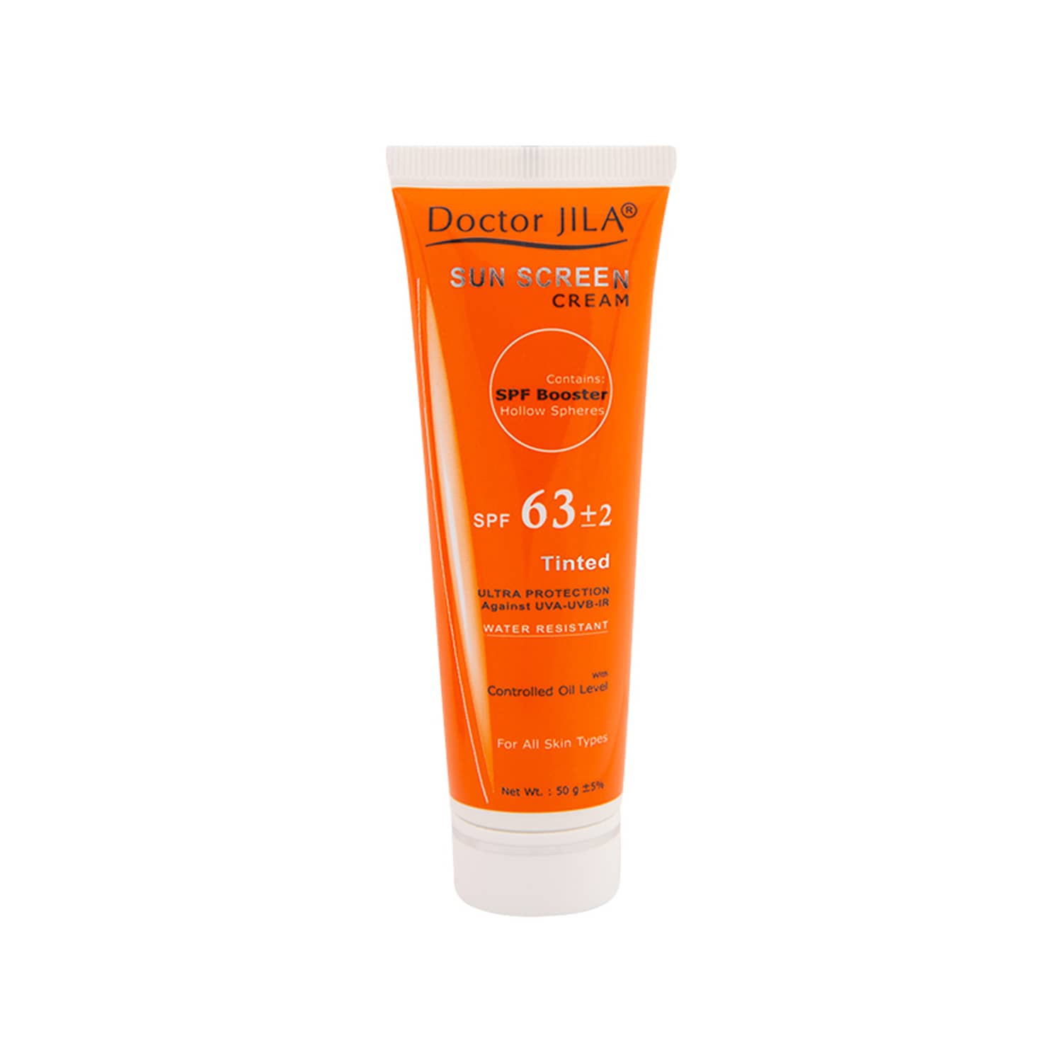 کرم ضد آفتاب رنگی SPF63 دکتر ژیلا