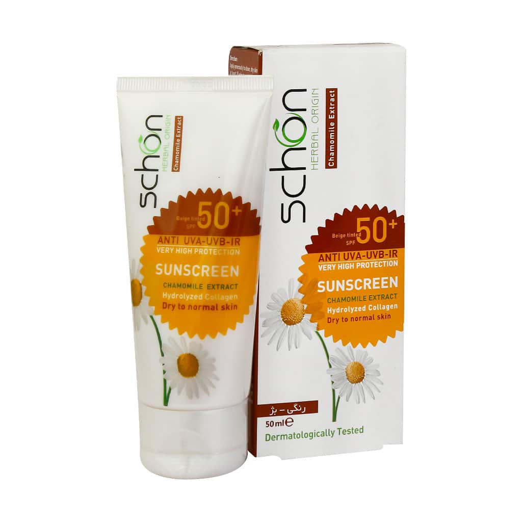 ضد آفتاب رنگی پوست خشک SPF50 شون