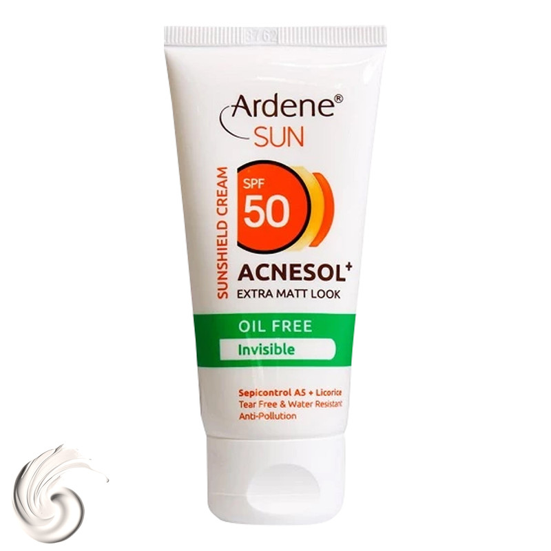 ضد آفتاب بی‌رنگ فاقد چربی SPF50 آردن
